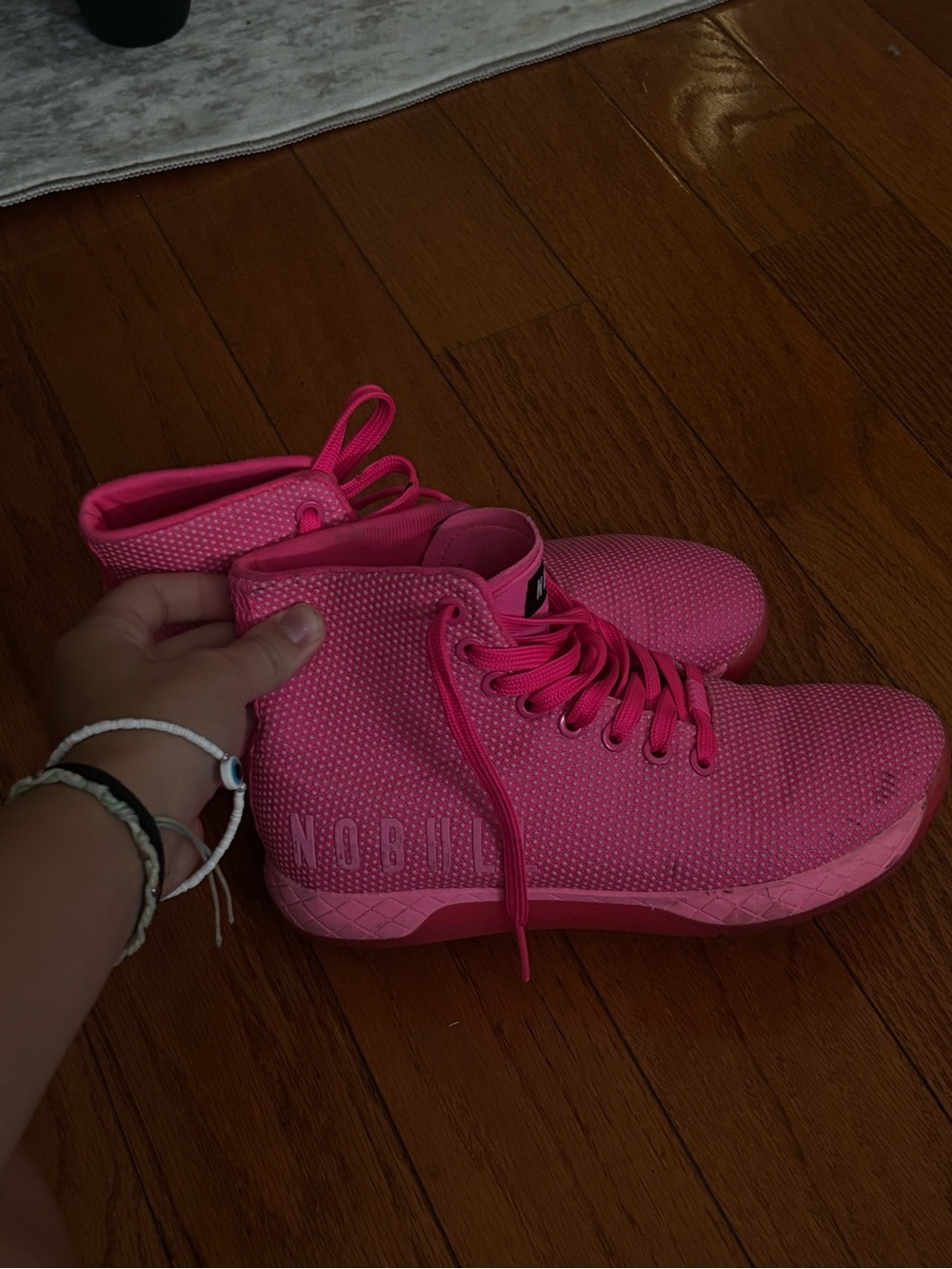 NOBULL Hot Pink Women's High-Top Trainers
